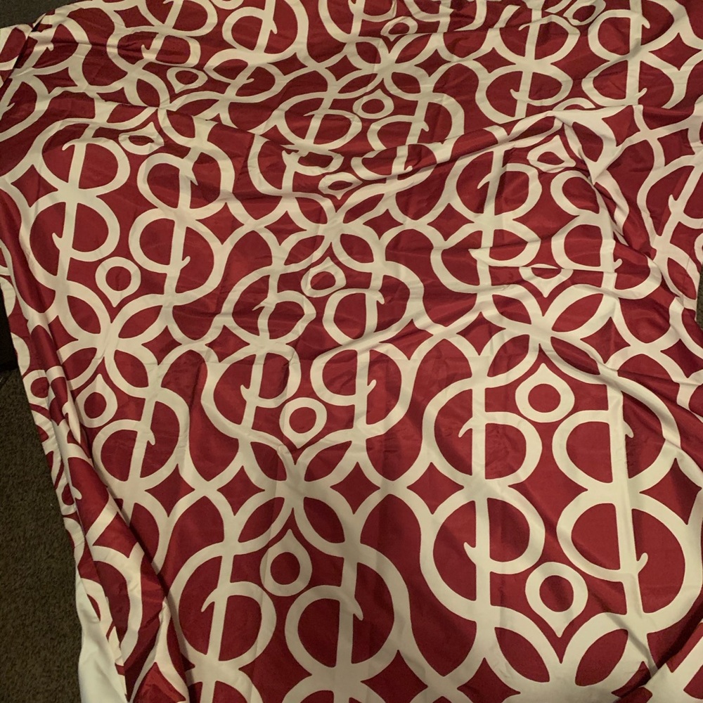 1 set red curtain panels 84 inches long